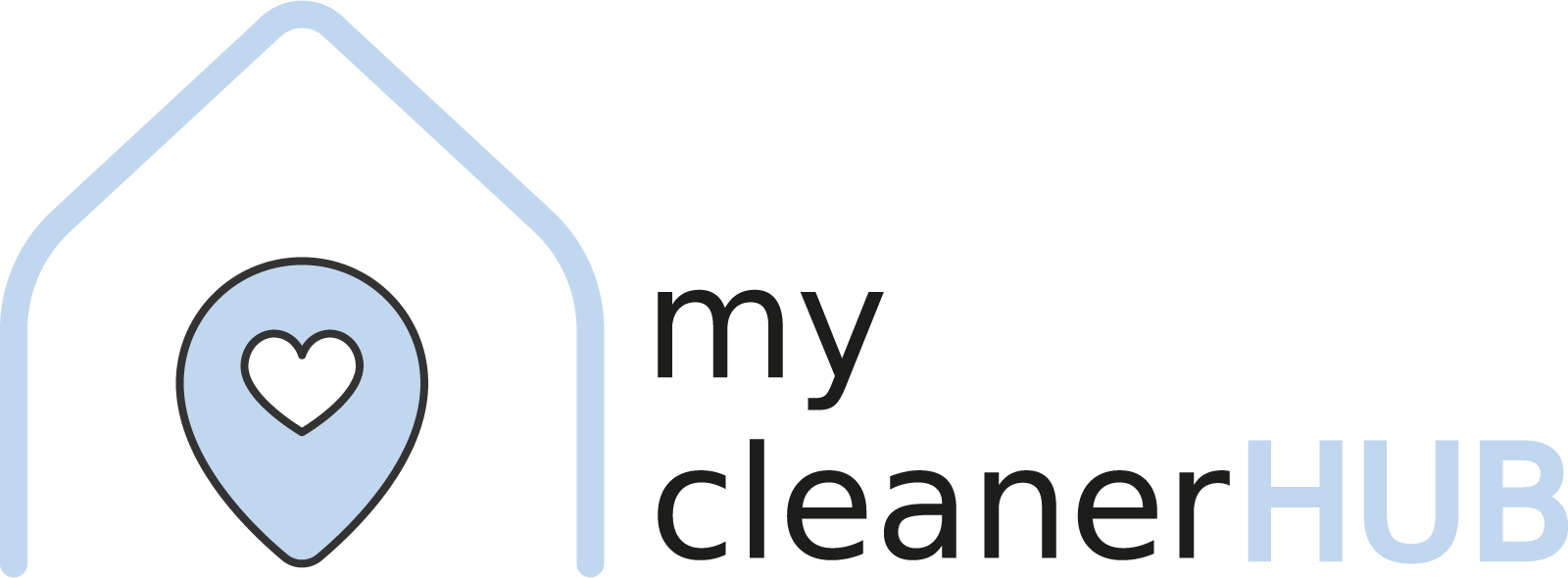 CleanerHub Logo - House with Pin
